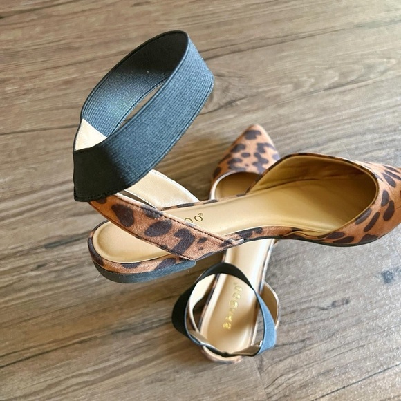 Bamboo Brown & Black Jaguar/Cheetah/Leopard Print Flats - Picture 3 of 4